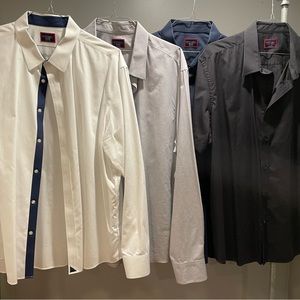 Four Untuckit Men’s Shirts